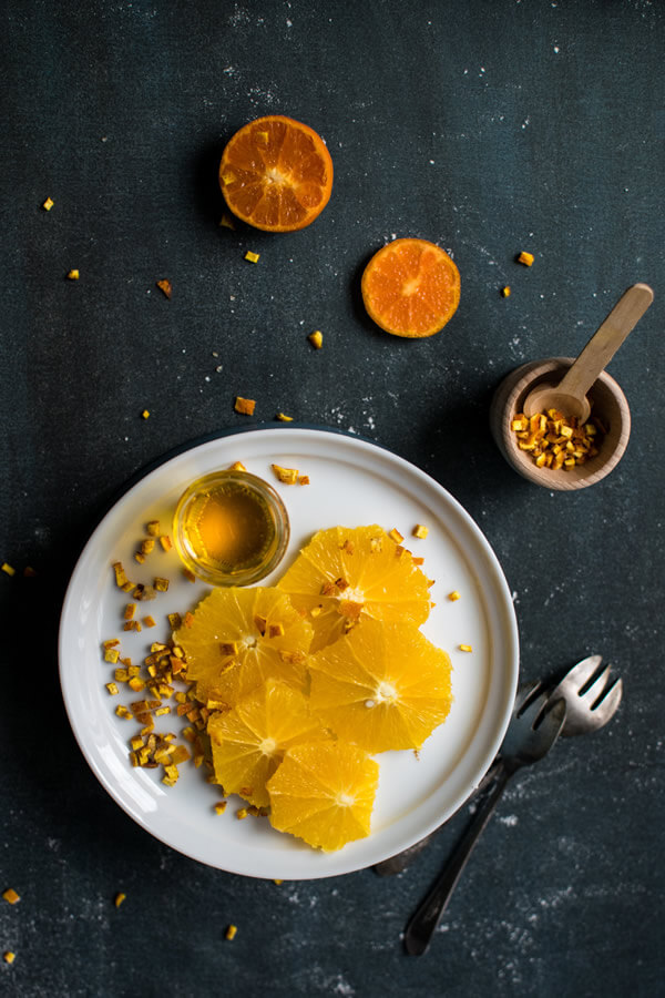 Spicy Sicilian oranges with cardamom, ginger and nutmeg